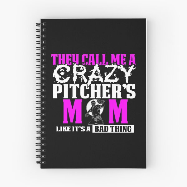Item preview, Funny Crazy Baseball Pitcher Mom Design designed and sold by drwigglebutts.