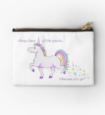 Always leave a little sparkle - Unicorn art Studio Pouch