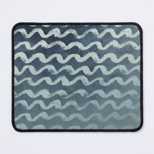 Item preview, Indigo Blue Watercolor Waves Pattern designed and sold by SoccaTamam.