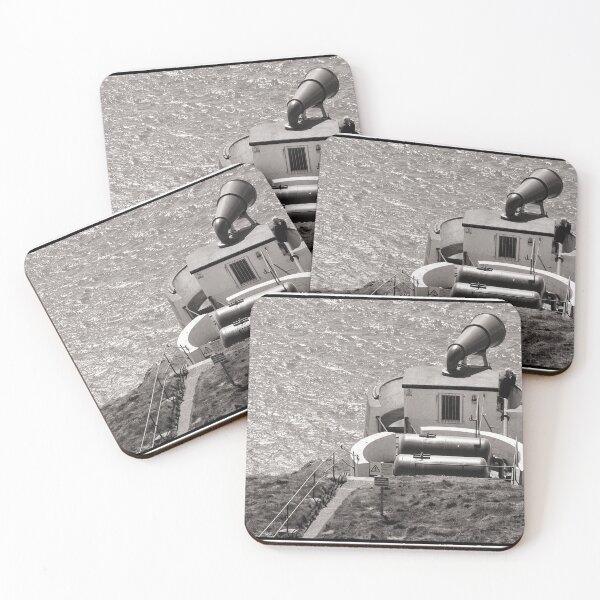 Item preview, Bird watcher viewing birds from the foghorn - Mull of Galloway, Scotland designed and sold by Richard Flint.