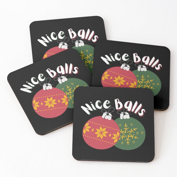 Item preview, Christmas Nice Balls - It's the season to be jolly - Funny Merry Christmas designed and sold by For the love of Pixels.