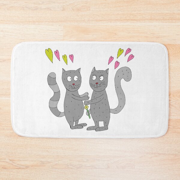 Item preview, Cats in love want to hug each other. designed and sold by Olga81creative.