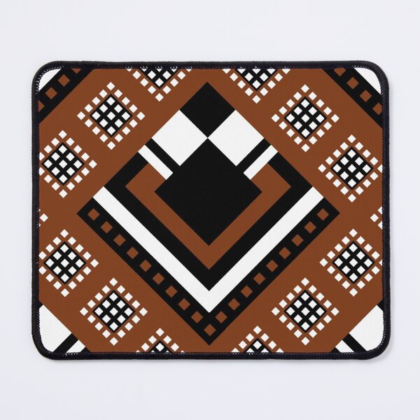 Item preview, Modified Traditional Retso Pattern- Zimbabwe ( Brown, White and Black) designed and sold by DesignbyDAE.