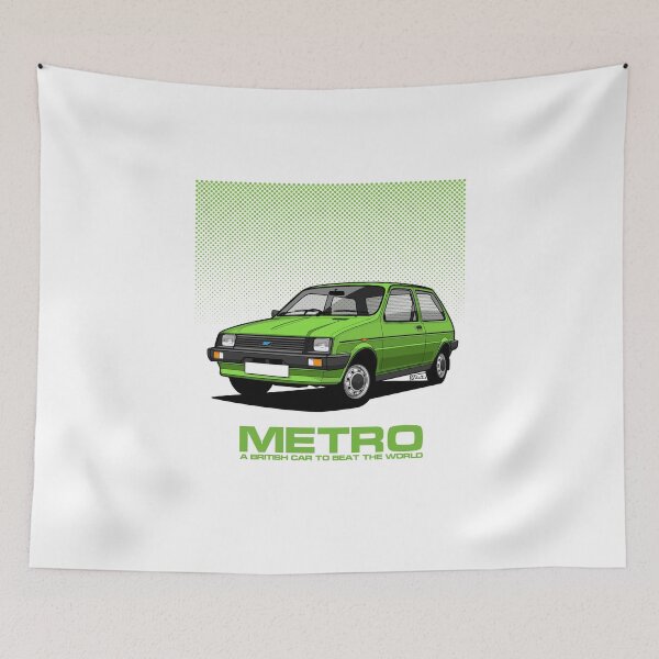 Item preview, Austin Metro Single Illustration - Green halftone designed and sold by RJWautographics.