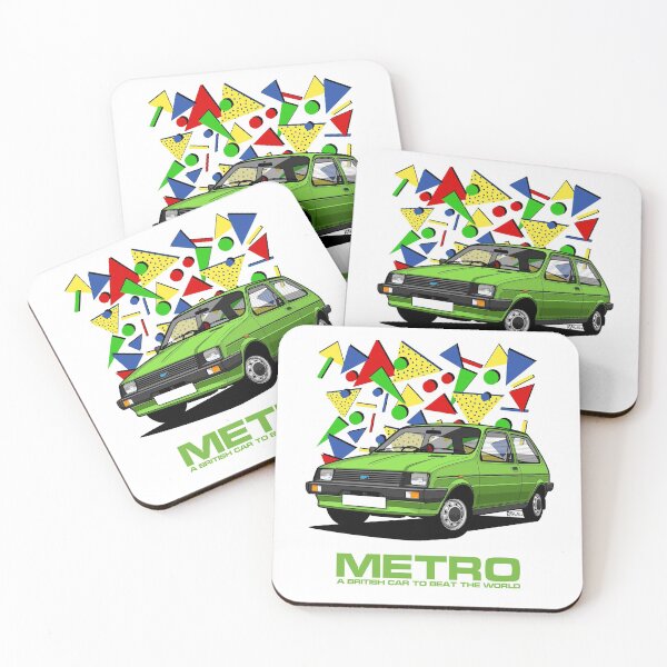 Item preview, Austin Metro Single Illustration - Green 80's pattern  designed and sold by RJWautographics.