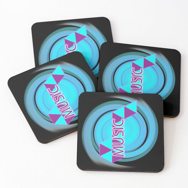 Item preview, creative inscription music on a blue disc designed and sold by vilma3000.