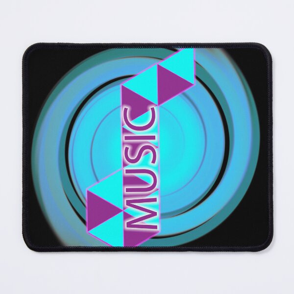 Item preview, creative inscription music on a blue disc designed and sold by vilma3000.