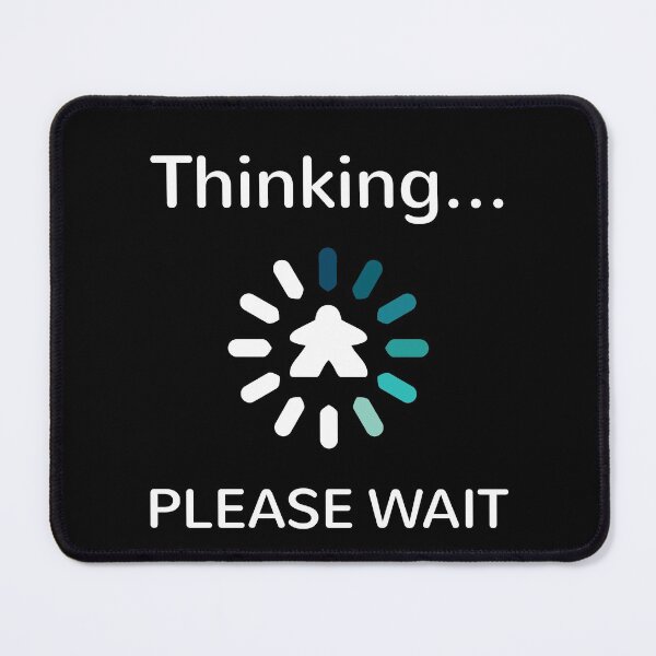 Item preview, Analysis Paralysis Blue Meeple Thinking designed and sold by shadowisper.