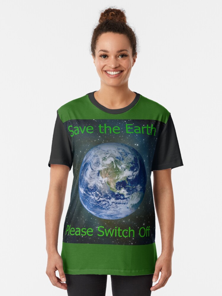 Alternate view of Save The Earth Graphic T-Shirt