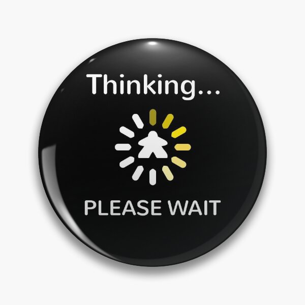 Item preview, Analysis Paralysis Yellow Meeple Thinking designed and sold by shadowisper.