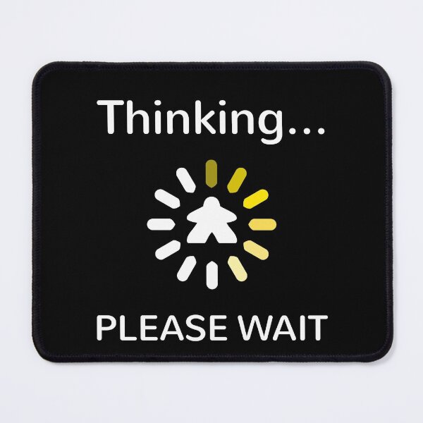 Item preview, Analysis Paralysis Yellow Meeple Thinking designed and sold by shadowisper.