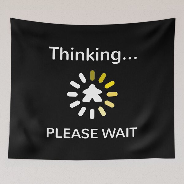 Item preview, Analysis Paralysis Yellow Meeple Thinking designed and sold by shadowisper.