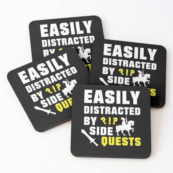 Item preview, Easily Distracted By Side Quests Procrastination designed and sold by shadowisper.