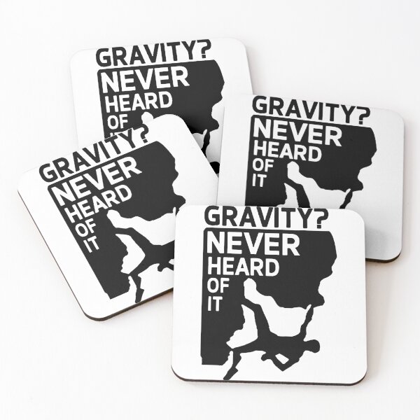 Item preview, Gravity Never heard of it Born to Climb, Mountain Hiking Rock Climbing Heartbeat Funny Art Design Happy Apparel Essential Inspiration Joy Mood Funny designed and sold by DesignByHeartUK.