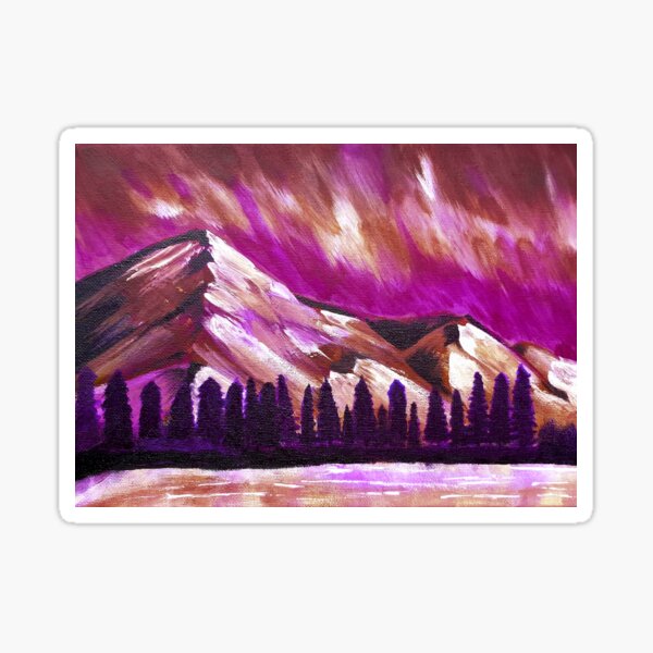 Vista previa del artículo con la obra «Crepúsculo Cielo Nocturno Cordillera - Bonita», diseñado y vendido por LukjanovArt.