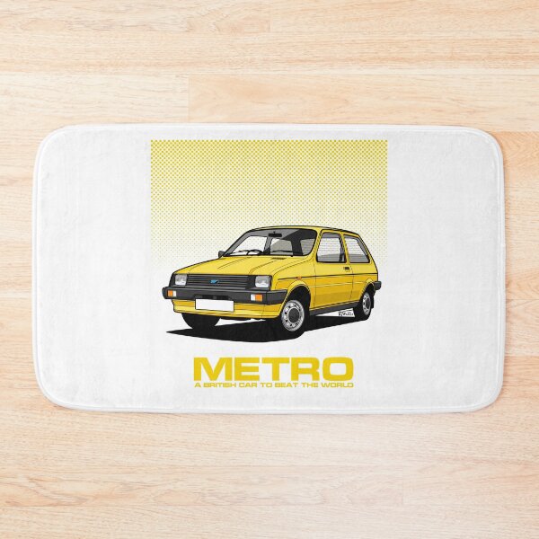 Item preview, Austin Metro Single Illustration - Yellow halftone designed and sold by RJWautographics.