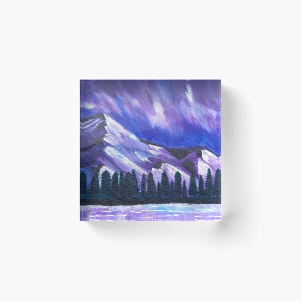 Vista previa del artículo con la obra «Aurora Borealis cielo - Montaña», diseñado y vendido por LukjanovArt.
