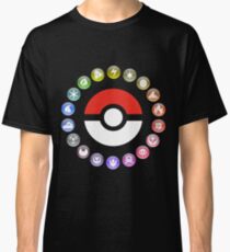 Pokemon Type Wheel Classic T-Shirt