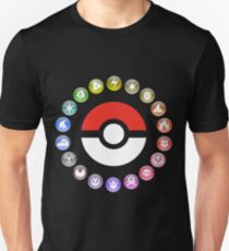 Pokemon Type Wheel Unisex T-Shirt