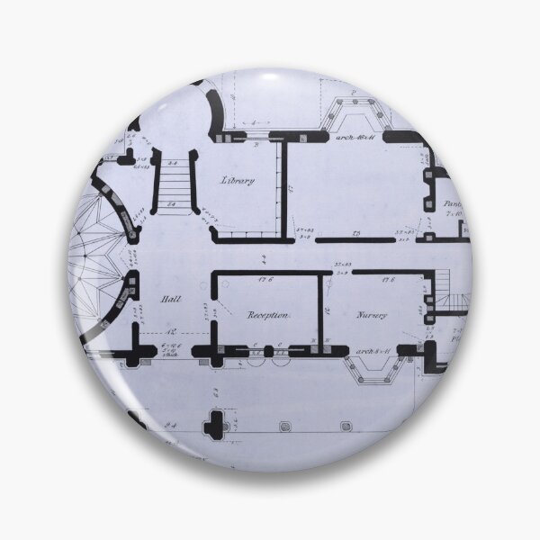 Item preview, Vintage floor plan (1860) designed and sold by BillyBernie.