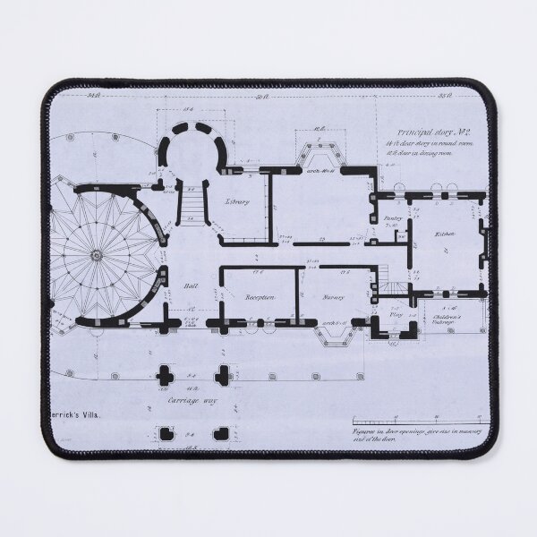 Item preview, Vintage floor plan (1860) designed and sold by BillyBernie.