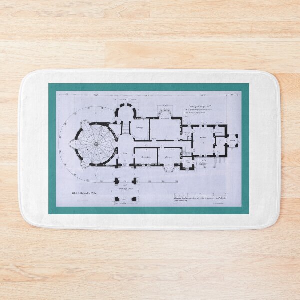 Item preview, Vintage floor plan (1860) designed and sold by BillyBernie.
