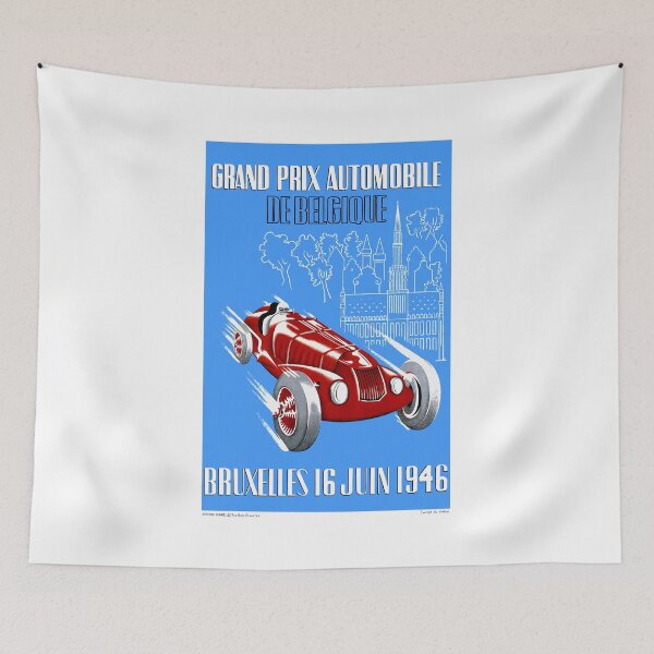 Item preview, 1946 Belgian Grand Prix Race Poster designed and sold by retrographics.