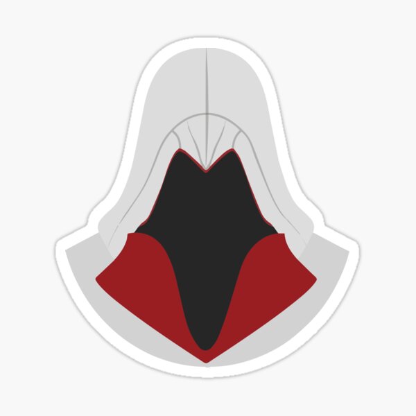 Coole Assassins Creed Minimalistische Gaming-Logo-Kunst Sticker