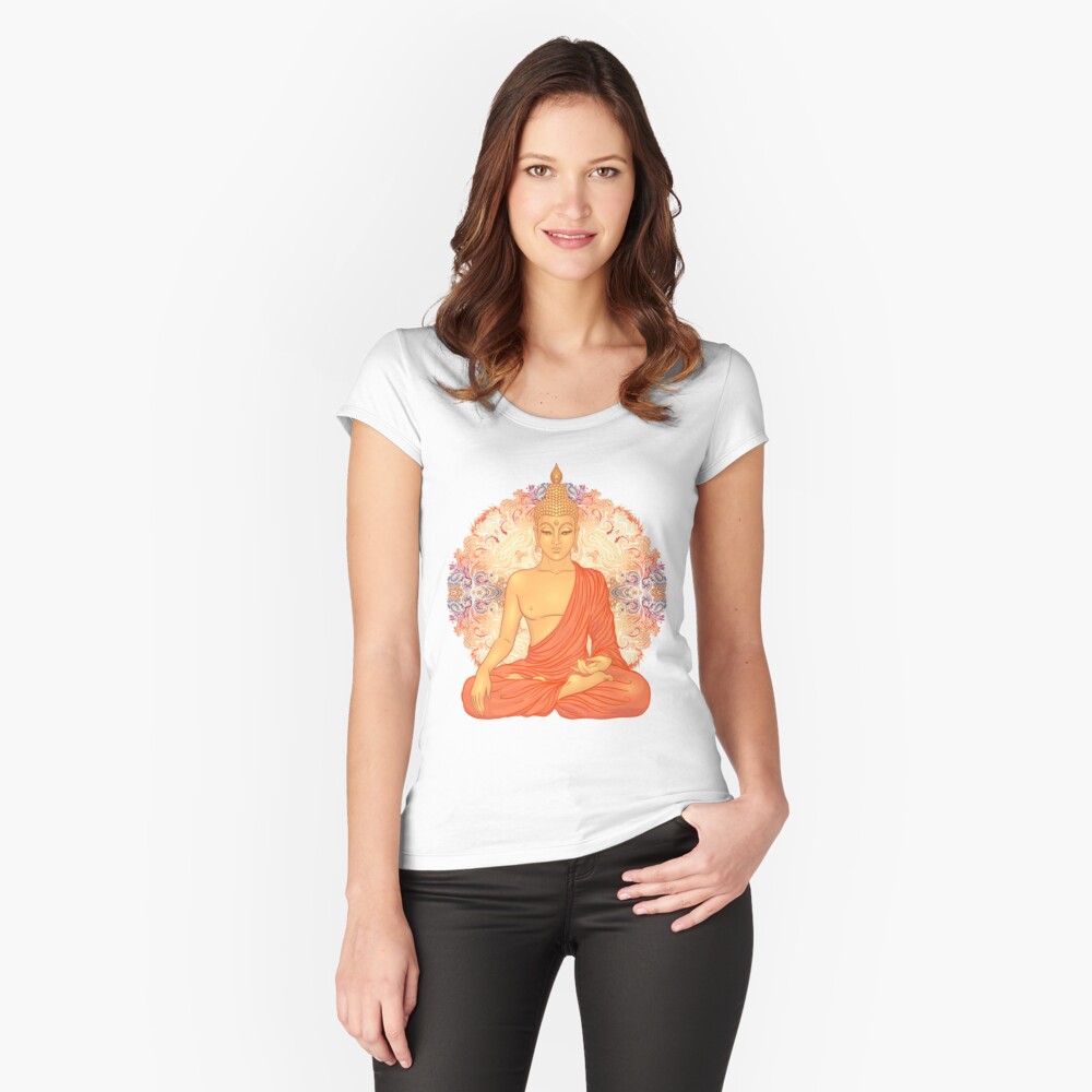 Item preview, Fitted Scoop T-Shirt designed and sold by varka.