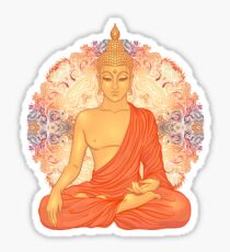 Golden Buddha + Mandala Sticker