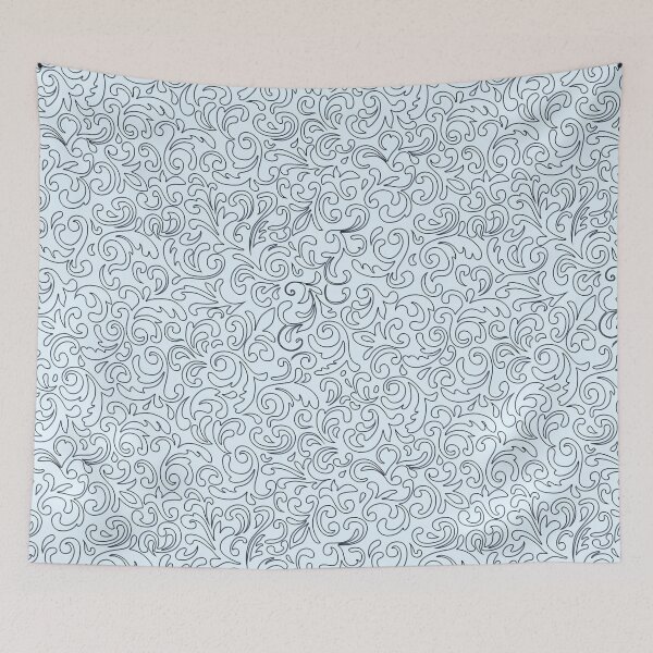 Item preview, Foliage Pattern In Black Line designed and sold by kernowerno.