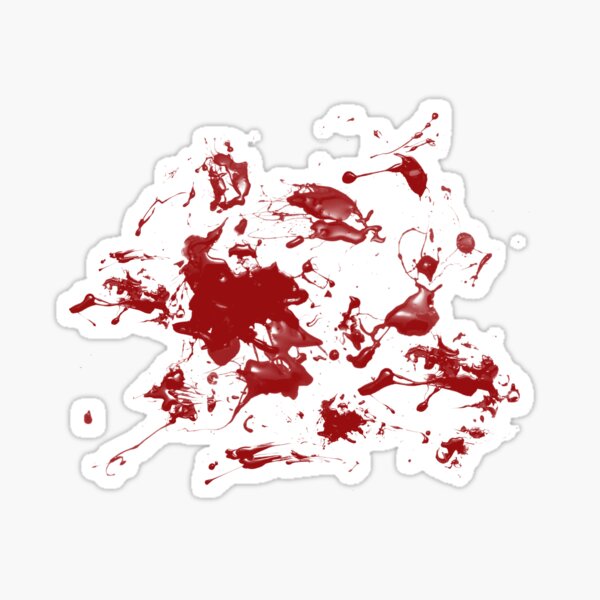 Blood Splatter Sticker