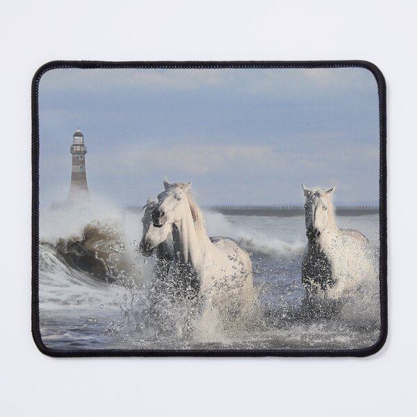 Item preview, Horses at Roker Pier designed and sold by MoragBates.
