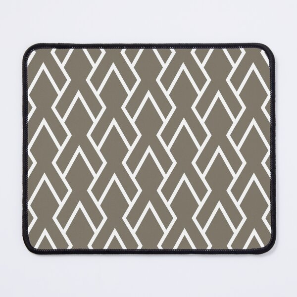 Artikelvorschau, Smoked Green and White Tessellation Line Pattern 6 Pairs 2022 Popular Color Gloucester Sage C-100 - Colour Trends - Shade - Hue entworfen und verkauft von ColorOfTheYears.