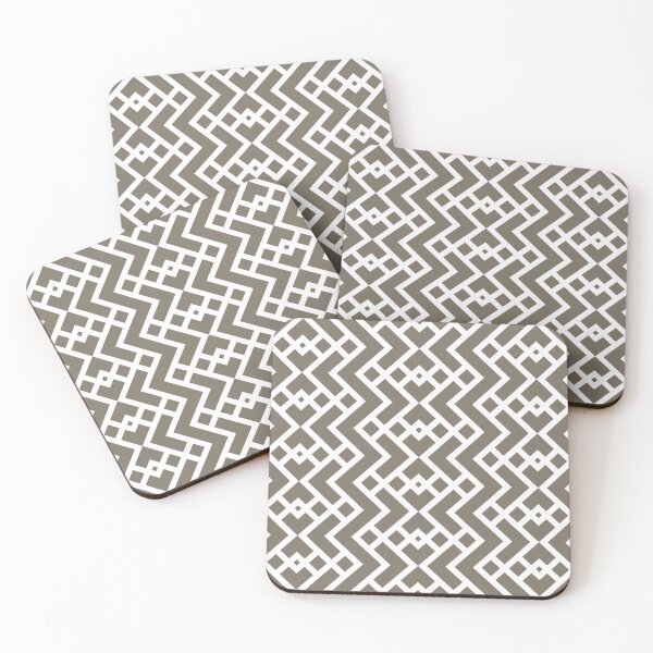 Item preview, Smoked Green and White Tessellation Pattern 25 Pairs 2022 Popular Color Gloucester Sage C-100 - Colour Trends - Shade - Hue designed and sold by ColorOfTheYears.