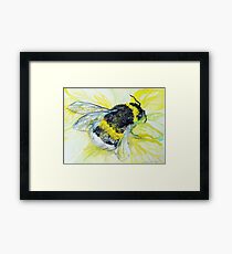 Bumble bee walk by Liz H Lovell Framed Print