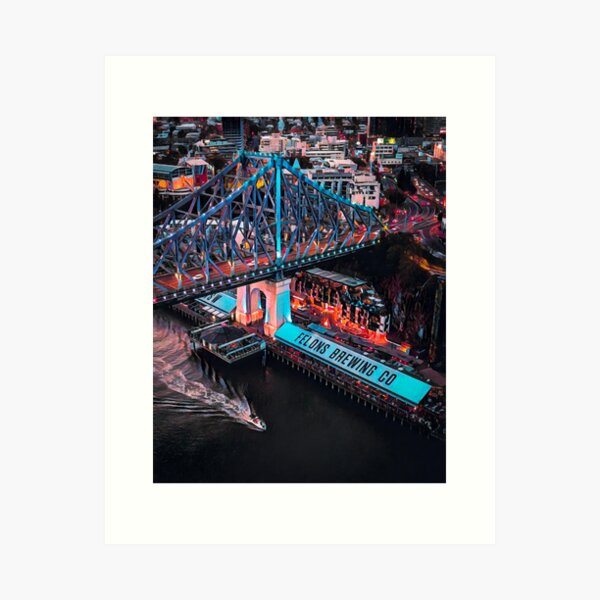 Item preview, Story Bridge Brisbane designed and sold by Sofia-Draws.