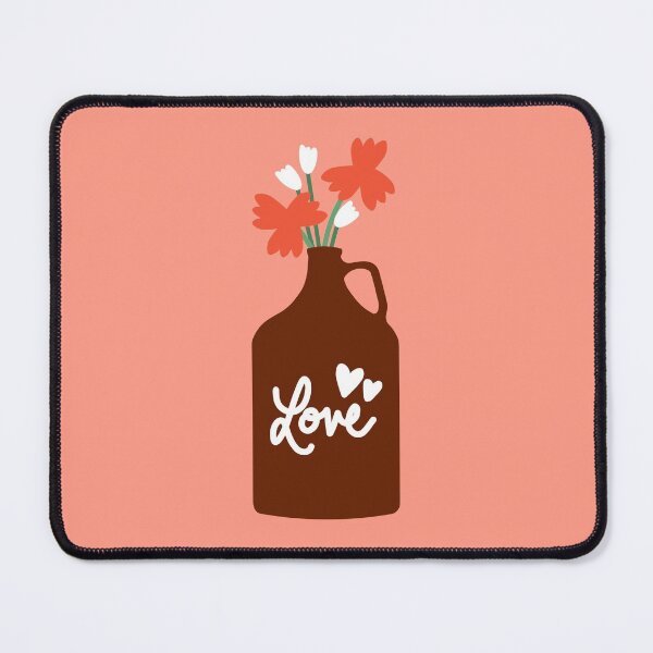Item preview, Love Growler with Flowers designed and sold by HappyDayDoodles.