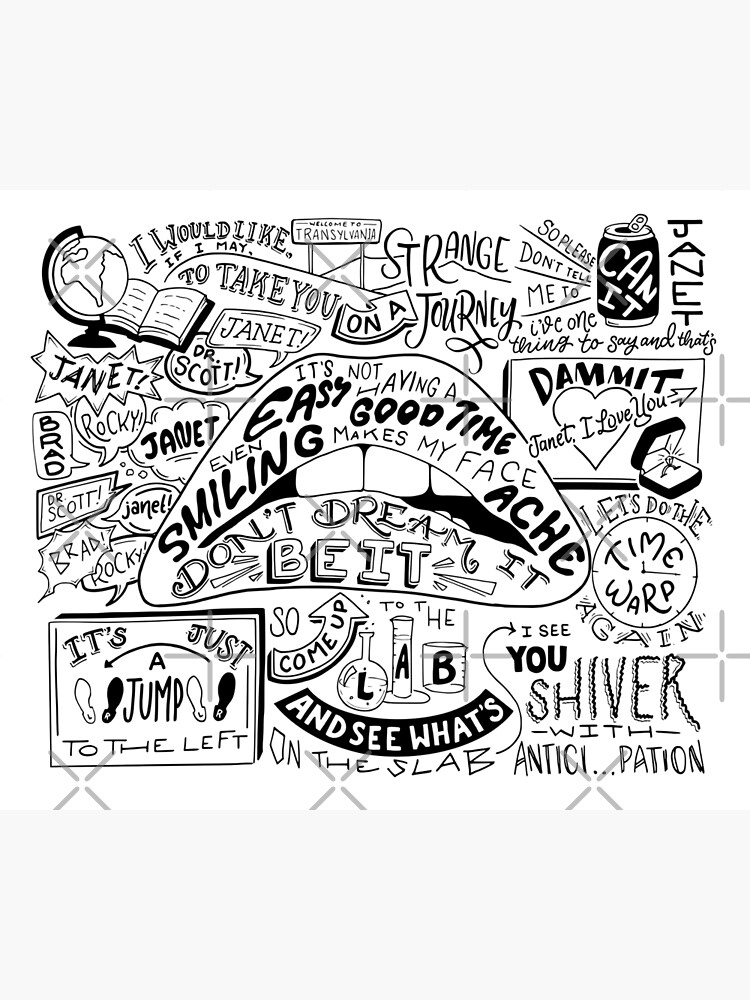 "Rocky Horror Quotes" Photographic Print for Sale by catlashley Redbubble