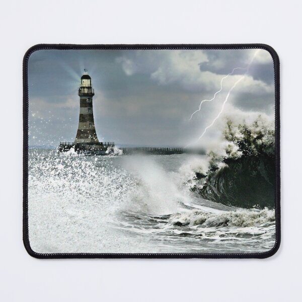 Item preview, Roker Pier Sunderland - A Storm is Brewing designed and sold by MoragBates.