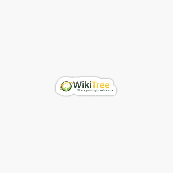 WikiTree: Where genealogists collaborate Sticker