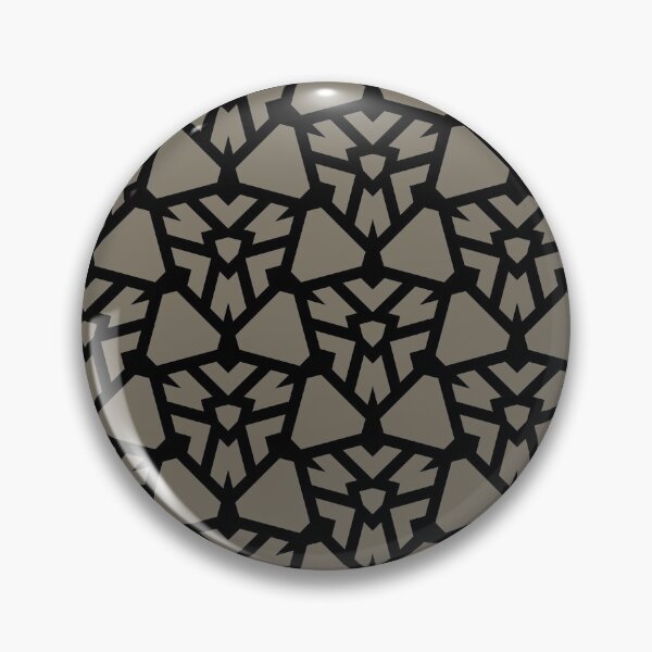 Artikelvorschau, Smoked Green and Black Shield Shape Tile Pattern Pairs 2022 Popular Color Gloucester Sage C-100 - Colour Trends - Shade - Hue entworfen und verkauft von ColorOfTheYears.