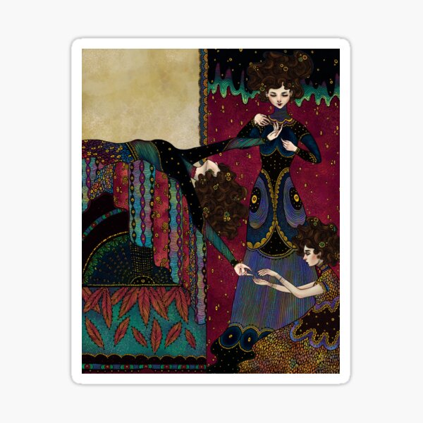 Klimt Muses III Sticker