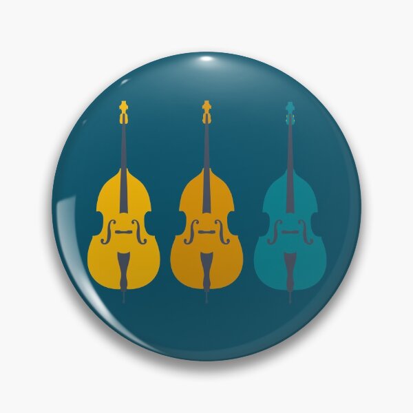 Item preview, Trio of Teal Double Basses designed and sold by NattyDesigns.