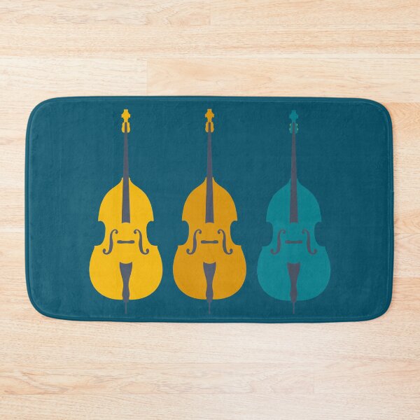 Item preview, Trio of Teal Double Basses designed and sold by NattyDesigns.