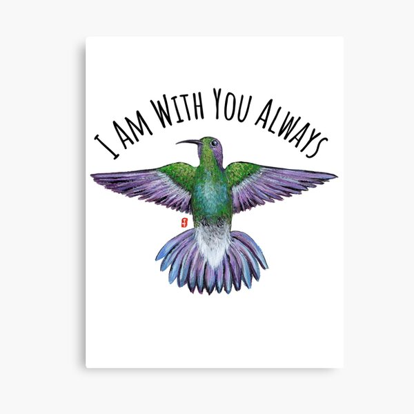 Item preview, I am with you always, Hummingbird designed and sold by Roy & Tiffany.