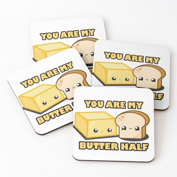 Item preview, Cute Cartoon Butter || Toasty || You are my Butter Half designed and sold by cookingwithten.