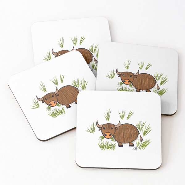 Item preview, Fergus the bull designed and sold by OTPillustration.