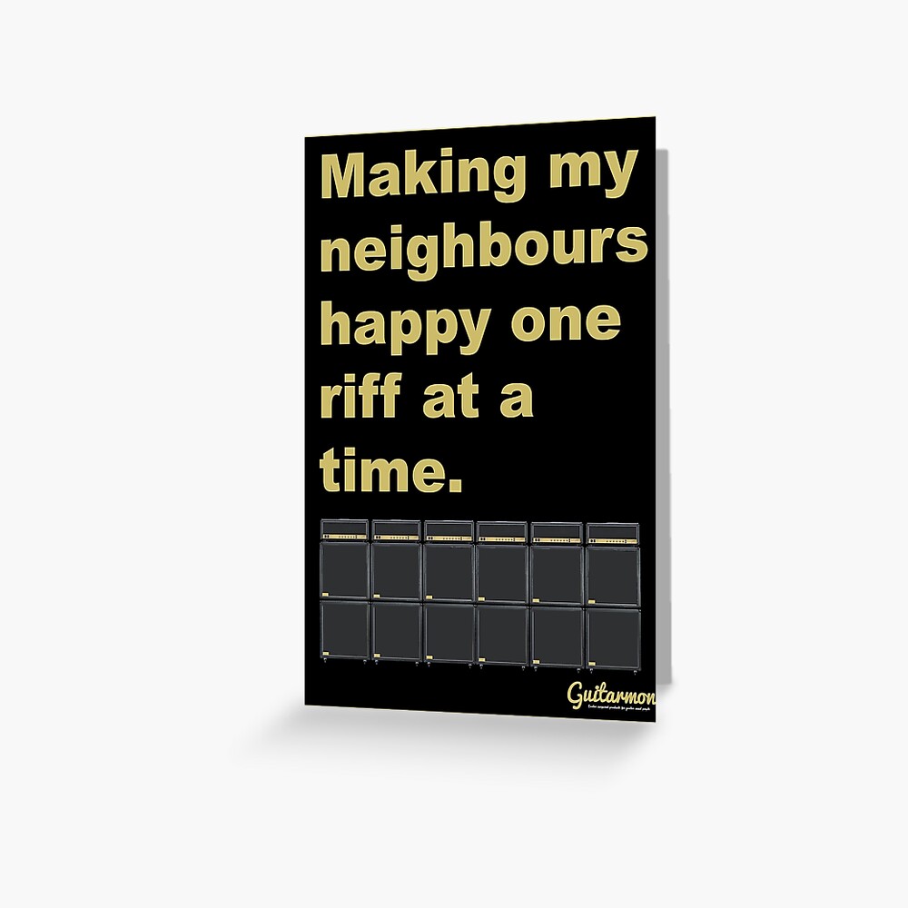 Item preview, Greeting Card designed and sold by Guitarmony.