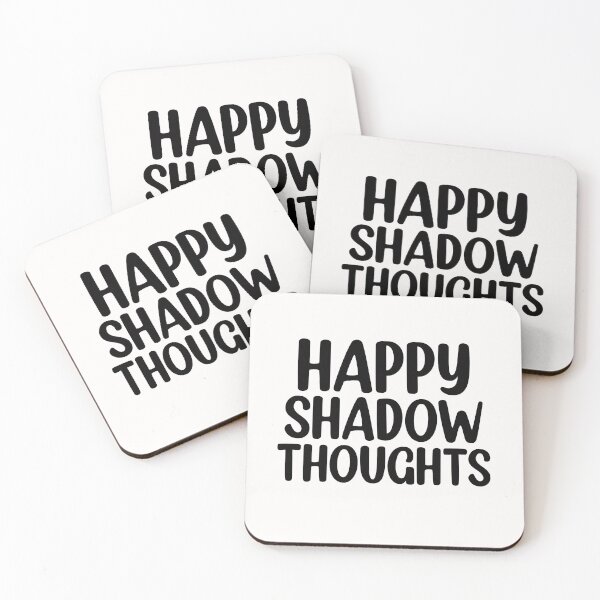 Item preview, Happy Shadow Thoughts funny quote designed and sold by Mr Wolf.